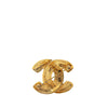 Secondhand Chanel Gold Plated CC Quilted Brooch