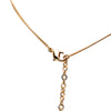 Dior Gold Plated Strass CD Round Pendant Necklace Secondhand