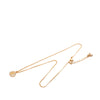 Dior Gold Plated Strass CD Round Pendant Necklace Secondhand