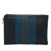 Bottega Veneta Tricolor Nappa Intrecciato Clutch Secondhand