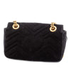 Gucci Small GG Marmont Matelasse Velvet Shoulder Bag Secondhand