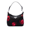 Prada Tessuto Stampato Rose Shoulder Bag Secondhand