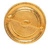Chanel Gold Plated 31 Rue Cambon Round Brooch Secondhand