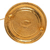 Chanel Gold Plated 31 Rue Cambon Round Brooch Secondhand