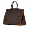 Secondhand Hermès Special Order Bicolor Togo Verso Birkin Retourne 35