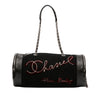 Chanel Paris Hamburg Embroidered Wool with Quilted Calfskin Duffle Bag Secondhand