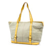 Burberry Leather Trimmed Canvas Tote Secondhand
