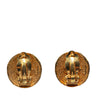 Secondhand Chanel Gold Plated CC Clip On Earrings