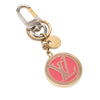 Louis Vuitton Gold Plated and Resin LV Circle Key Holder and Bag Charm Secondhand