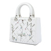 Dior Medium Calfskin Beads And Rhinestone Embellished Lady Dior Secondhand