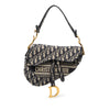 Dior Oblique Embroidered Canvas Saddle Bag Secondhand