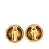 Chanel CC Gold Plated Shell Clip On Earrings Secondhand