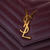 Saint Laurent Grain De Poudre Matelasse Chevron Monogram Chain Wallet Secondhand