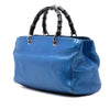 Gucci Medium Metallic Calfskin Bamboo Shopper Satchel Secondhand
