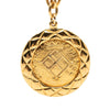 Chanel CC Gold Plated Medallion Lion Crest Pendant Necklace Secondhand