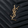 Saint Laurent Quilted Chevron Leather Monogram Document Holder Secondhand