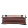 Burberry Small Leather and House Check Canvas Derby Macken Crossbody Secondhand