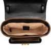 Secondhand Gucci Mini GG Supreme and Calfskin Padlock Flap Pocket Satchel