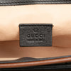 Secondhand Gucci Mini GG Supreme and Calfskin Padlock Flap Pocket Satchel