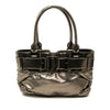 Burberry Small Metallic Pleated Calfskin Healy Tote Secondhand
