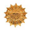 Chanel Gold Plated Sunburst Shield Brooch Secondhand