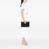Miu Miu Studded Leather Zip Clutch Secondhand