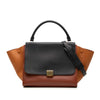 Celine Medium Tricolor Leather Trapeze Satchel Secondhand