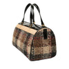 Burberry Plaid Wool Boston Bag Secondhand