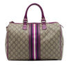 Gucci Medium GG Supreme Joy Web Boston Bag Secondhand