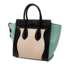 Celine Micro Tricolor Leather Luggage Tote Secondhand