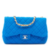 Chanel Jumbo Classic Perforated Jersey Single Flap Secondhand