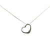 Secondhand Tiffany Elsa Peretti Sterling Silver Open Heart Pendant Necklace