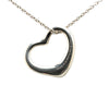 Secondhand Tiffany Elsa Peretti Sterling Silver Open Heart Pendant Necklace