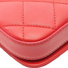Chanel Mini CC Quilted Lambskin Clutch with Pearl Chain Secondhand