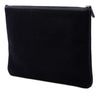 Chanel Large Wool Felt Deauville O Case Clutch Secondhand
