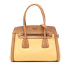 Prada Bicolor Saffiano Cuir Trimmed Leather Satchel Secondhand