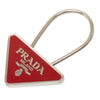Prada Brass Enamel Triangle Logo Key Chain Secondhand