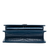 Saint Laurent Mini Croc Embossed Leather  Monogram Sunset Wallet on Chain Secondhand