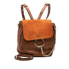 Chloé Medium Calfskin and Suede Faye Backpack Secondhand
