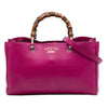 Gucci Medium Calfskin Bamboo Shopper Satchel Secondhand