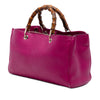 Gucci Medium Calfskin Bamboo Shopper Satchel Secondhand