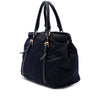 Prada Soft Calf Trimmed Tessuto Satchel Secondhand
