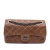 Secondhand Chanel Medium Glazed Calfskin Duo Color Flap