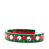 Secondhand Gucci Web Resin and Crystal Bee Cuff Bracelet