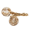Louis Vuitton Gold Plated Bubble Resin Monogram Inclusion Ring Secondhand