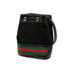 Gucci Mini Suede and Patent Web Ophidia Bucket Bag Secondhand