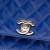 Chanel CC Quilted Lambskin East West Flap Clutch with Chain Secondhand