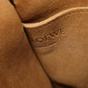 LOEWE Raffia Trimmed Leather Anagram Gate Bucket Bag Secondhand