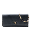 Secondhand Prada Saffiano Lux Wallet On Chain