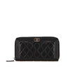 Secondhand Chanel Caviar Boy Long Zip Around Wallet